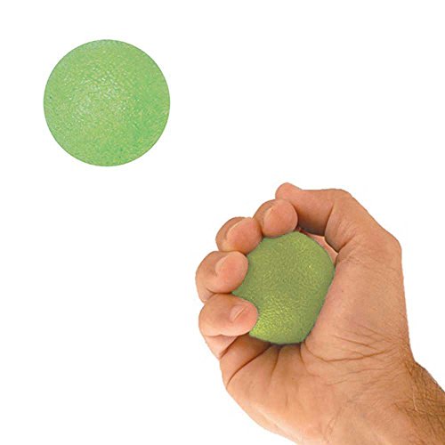 NRS Healthcare Hand and Wrist Gel Exercise Ball, Medium Resistance, Green