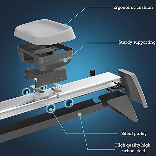 AMZOPDGS Rowing Machine for Home, Foldable Quiet Magnetic Rower, 260LBS Loading Capacity, 8 Resistance Levels Gym Rowing Machine