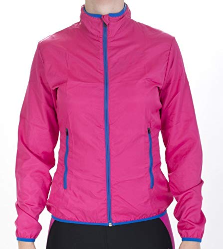 Foxter Women Running Windbreaker Jacket Cycling, Hiking, Fitness, Exercise, Warmup Jacket Lightweight Wind Jacket (Pink, Small)
