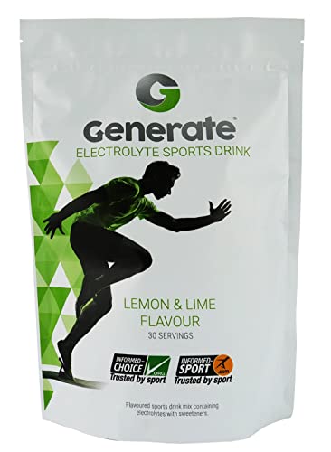 Generate Electrolyte Sports Drink - Rapid, Effective rehydration for Cycling, Running, Gym Workouts, Endurance & Extreme Sports (Lemon & Lime)
