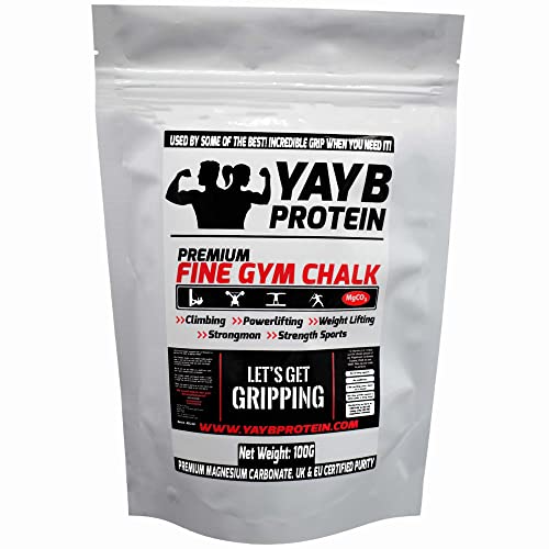 YAYB Premium Gym Chalk Powder - Made in UK/EU - Climbing Powder (50g (BAG))