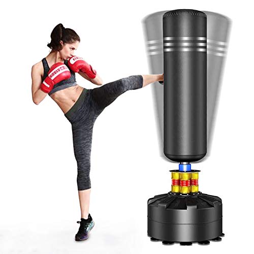 YOLEO Punching Bag Heavy Boxing Bag with Suction Cup Base - Freestanding Punching Bag for Adults Kickboxing Bags Kick Punch Bag
