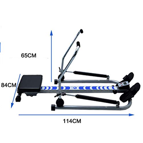AMZOPDGS Foldable Rowing Machines Rowing Machine for Home Use Foldable, Rowing Machine for Home Use Multi-Function, with Hd Display, LCD Display, Maximum Load 140Kg, for Office, Balcony, Gym