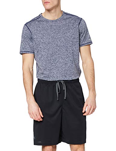 Under Armour Men's UA Tech Mesh Gym Complete Ventilation, Versatile Sports Shorts for Training, Running and Working Out, Black/Pitch Gray, XL