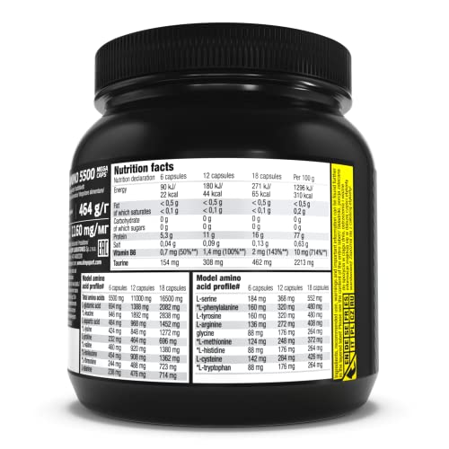 OLIMP - Anabolic Amino 5500 Mega Caps (400 capsules) .High-quality dietary supplement with a large amount of the most important amino acids and proteins