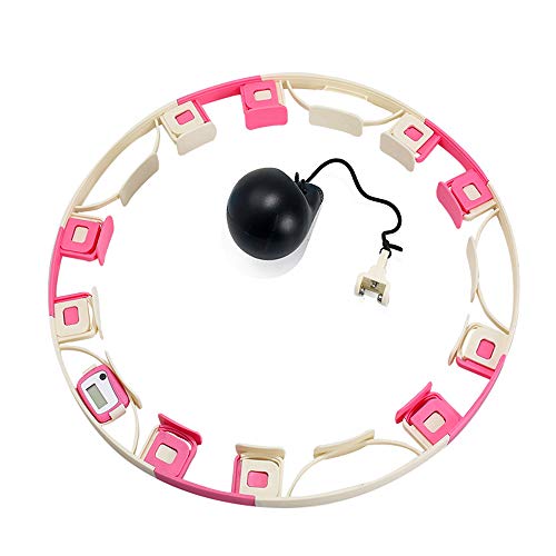 MCTY Slimming Circle Weighted Hula Rings Hoops for Adults and Kids 2 in 1 Abdomen Fitness Weight Loss Massage