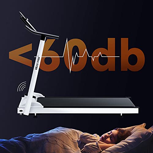 Foldable Treadmills for Home Electric Folding Treadmill,WOOD TREE Running Machine for exercise,3.5HP Portable Handrail Incline Fitness Treadmill with 12 programs for Home Office Gym