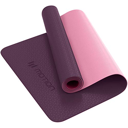 Yoga Mat Classic Pro Yoga Mat TPE Eco Friendly Non Slip Fitness Exercise Mat. Workout Mat for Yoga, Pilates and Gymnastics 183 x 61 x 0.6CM (Purple)