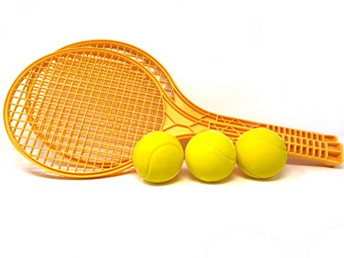 E-Deals Yellow Soft Tennis Set with three 70mm Foam Tennis Balls
