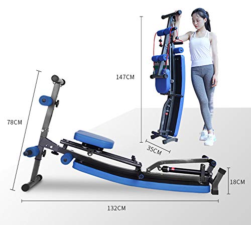 AMZOPDGS Home Rowing Machine, Foldable Rowing Machine, 12 Resistance Adjustment, Double Track, Maximum Load 200Kg, Suitable for Home Exercise - Gym Store | Gym Equipment | Home Gym Equipment | Gym Clothing