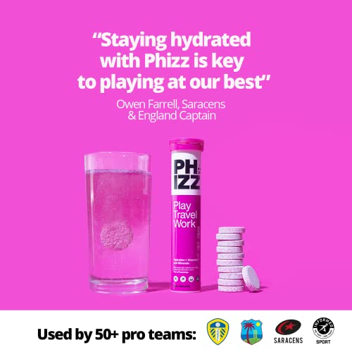 Phizz Electrolytes, Multivitamin & Hydration Effervescent 20 Tablets - 18 Vitamins & Minerals, Vitamin C, Add to Your Water Bottle, Vegan, Vegetarian & Low Calorie (Apple & Blackcurrant)