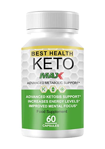 Best Health Keto Max 1200MG Weight Loss - (60 Capsules) - 1 Month Supply- Fitness Hero Supplement
