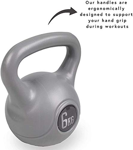 2020 6kg Kettlebell Phoenix Fitness, Heavy Weight Kettlebell for Strength Cardio Training - Kettlebells for Home and Gym Fitness Workout for Bodybuilding Weight Lifting - Single