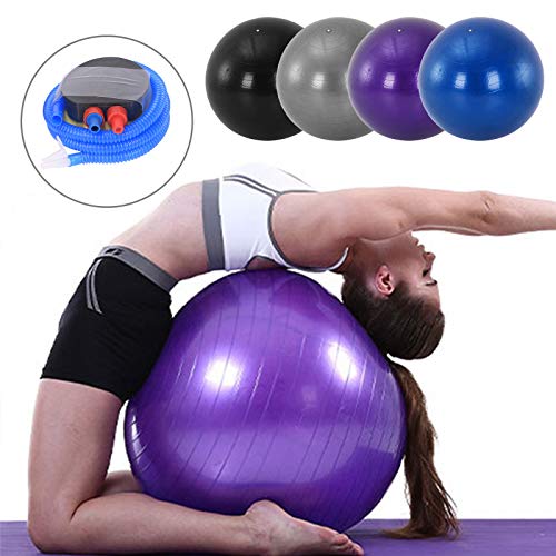 75cm Gym Yoga Ball Pregnancy Maternity Labour & Yoga Ball Anti Burst(Purple)