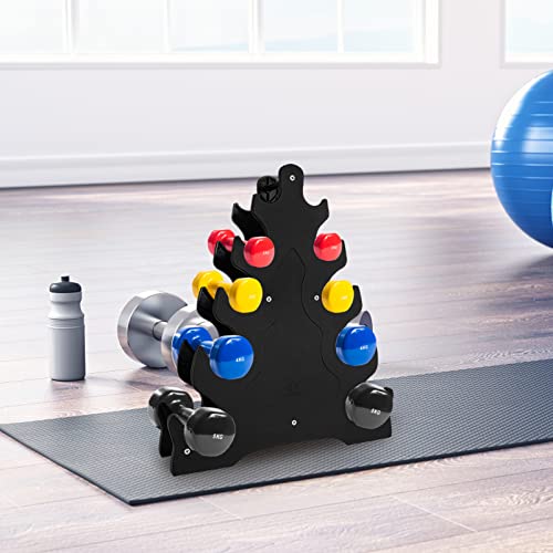 BESPORTBLE Dumbbell Storage Rack Stand 5- Tier 43. 5cm Weight Rack with Weights Dumbbell Bracket Dumbbell Storage Rack for Gym