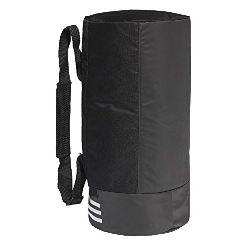 adidas Convertible 3-Stripes Duffel Bag Small - Black/Grey/White, 48 x 23 x 23 cm