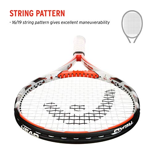 HEAD Microgel Radical Tennis Racket - Pre-Strung 27 Inch Adult Racquet - 4 1/2 Inch Grip