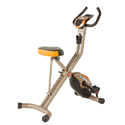 Exerpeutic Gold 575 XLS Bluetooth Smart Technology Folding Upright Exercise Bike with 181 kg Weight Capacity Gym Store