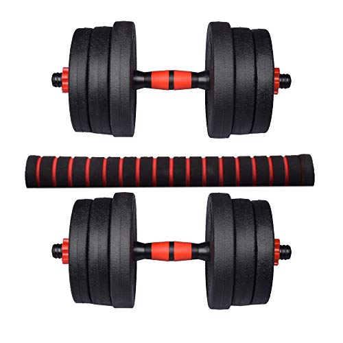 Exersci Multifunctional Adjustable Dumbbell, Barbell Weight Lifting Set 20kg/30kg (20)