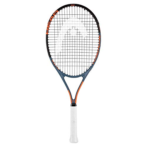 HEAD Ti. Radical Elite Tennis Racket - Pre-Strung Head Light Balance 27 Inch Racquet, 4 3/8 In Grip, Gray/Orange