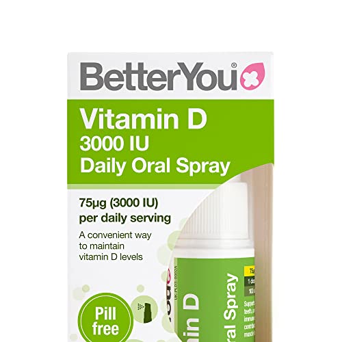 BetterYou Vitamin D Daily Oral Spray, Natural Peppermint, 15ml