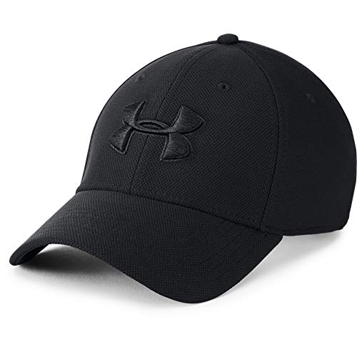Under Armour Men'S Blitzing 3.0 Cap, Comfortable Snapback for Men with Built-In Sweatband, Breathable Cap for Men Men, black (Black/Black/Black(001)), M/L