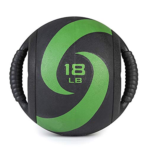 Medicine Ball Double Handle Rubber Medicine Ball, Professional Strength Training Fitness Ball, Sports Fitness Equipment For Home Gym (Size : 18lb/8.16kg)