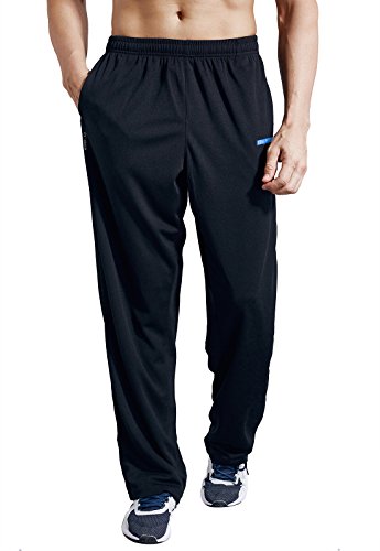 ZENGVEE Jogging Pants for Men Lightweight Tracksuit Bottoms Elasticated Waist Athletic Joggers Trousers Men Sweatpants with Phone Pockets for Workout,Gym,Running,Home-Wear-0317(SolidBlack-S) - Gym Store | Gym Equipment | Home Gym Equipment | Gym Clothing