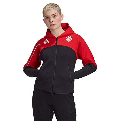adidas Women's FC Bayern Zne Anthem Football Jacket, womens, GN5917, Fcbtru/Black, XXS