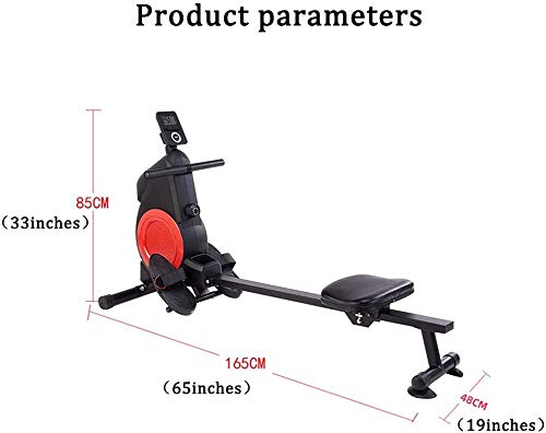 AMZOPDGS Rowing Machine for Home Use Foldable Silent Magnetic Control, Male and Female Weight Loss Muscle Training Water Rowing Machine, Aerobic Exercise Fitness Equipment