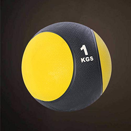 Abaodam 1KG Yoga Pilates Ball Small Exercise Ball Medicine Ball for Abdominal Workouts and Shoulder Rehabilitation Exercises Core Strengthening