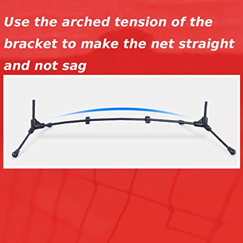 Adjustable Tennis Net Set, Portable Foldable Badminton Volleyball Pickleball Net, Teens Outdoor Sport Training Net with Stand And Carry Bag,3m
