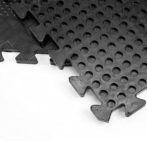 Easimat Rubber Interlocking Gym Garage Mats Heavy Duty x four mats branded(290)