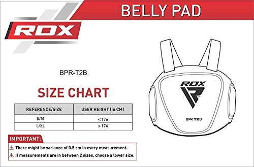 RDX Chest Guard Boxing Belly Pad Rib Shield MMA Body Protector Martial Arts Armour Taekwondo Training