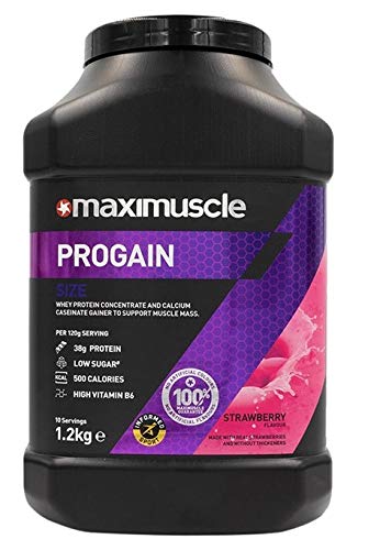Maximuscle Progain - 1.2kg - Strawberry with Shaker
