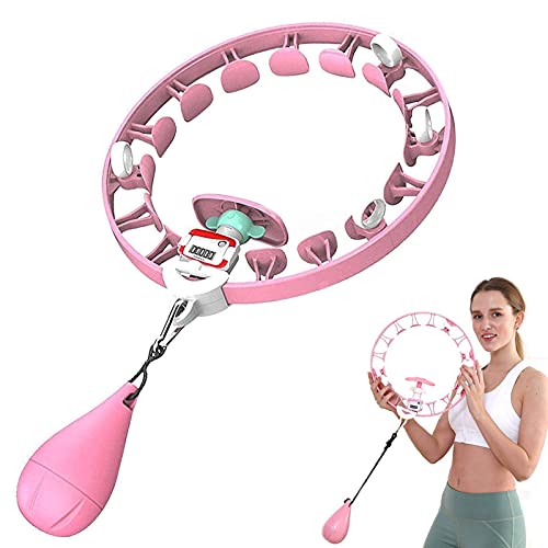 fitness hula hoops Abdomen Fitness Equipment,Smart Hula Hoop 360 Degree Smart Massage Weighted Hula Hoop 2In1 Fitness Weight Loss and Massage,for Adults and Children Beginners with 360 Degree Massage