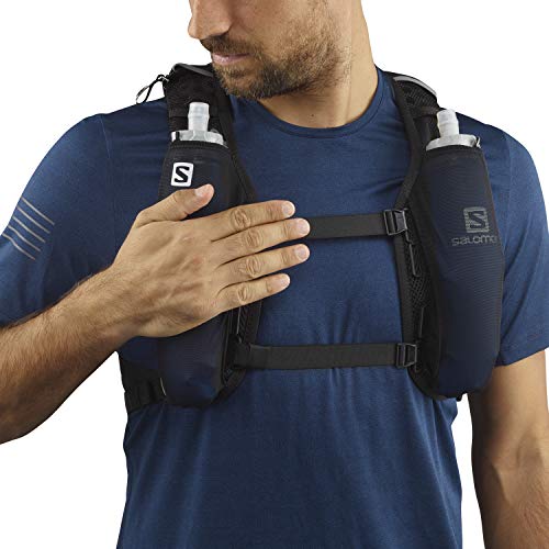 Salomon Agile 6 Set Unisex Hydration Vest 6L Trail Running Hiking ,Black