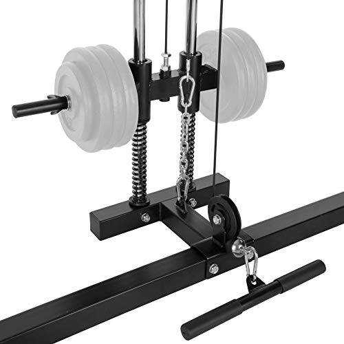 TecTake Fitness Power Station | 2 solid safety bars | Double pull-up bar | Add-on dip bars