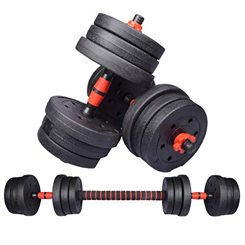 Exersci Multifunctional Adjustable Dumbbell, Barbell Weight Lifting Set 20kg/30kg (20)