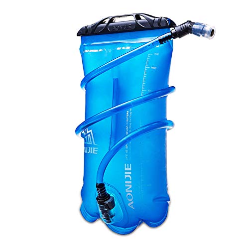 AONIJIE 1.5L/2L/3L Foldable TPU Water Bag Hydration Bladder For Outdoor Sport Running Camping Hiking Bicycle, 1.5 L