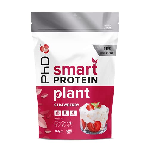 Phd Smart Plant, high Protein Vegan Shake, Ideal for Shakes, Baking and Deserts, Eton Mess,500g