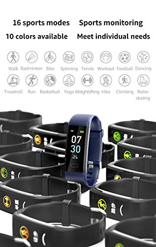 Activity Tracker Fitness Trackers Smart Watch with Body Temperature Heart Rate Blood Pressure Monitor IP68 Waterproof with Sleep Monitor Calorie Step Counter for Women Men