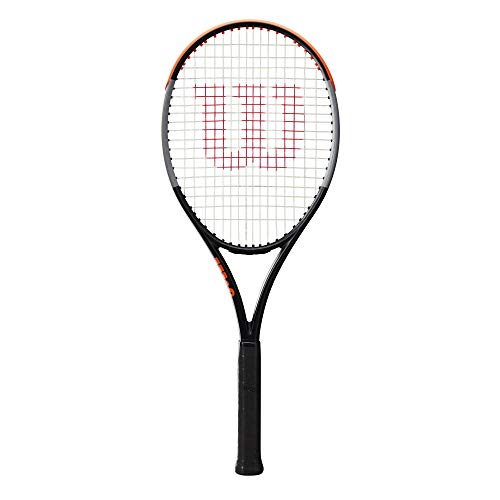 Wilson Burn Racket 100 V4.0, Ambitious recreational player, Black/Grey/Orange, WR044710U3
