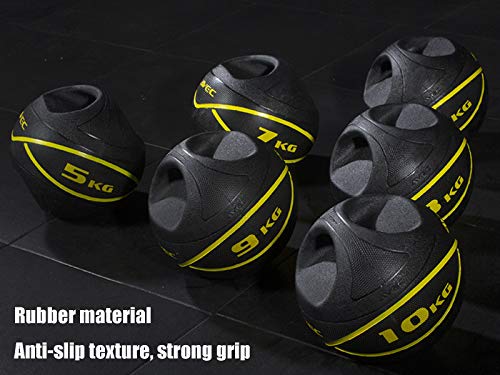 Medicine Ball Binaural Rubber Kettlebell Gravity Ball, Male And Female Cross Training Core Training Fitness Ball, Non-slip And Wear-resistant (Size : 7kg/15.4lbs)