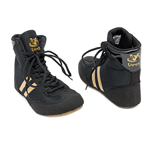 Boxing Boots Mens Boys Boxing Footwear Boxing Shoes (5 UK) Black