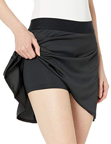 adidas Women's Women Club 16-Inch Long Skirt Black/Matte Silver/Black X-Small