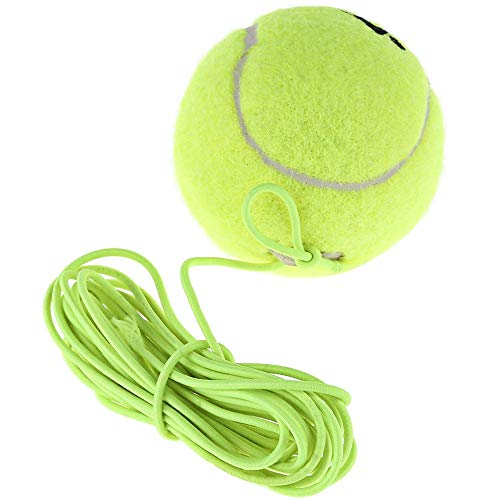 Schneespitze 5Pcs Tennis Ball and String Replacement,Self Practice Tennis Ball Trainer Resiliency Tennis Ball,Ball and Tether Replacement Tether Ball