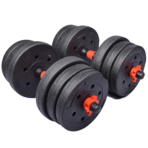 Exersci Multifunctional Adjustable Dumbbell, Barbell Weight Lifting Set 20kg/30kg (20)