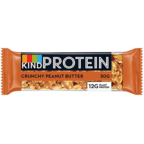 KIND® High Protein Bars, Healthy Gluten Free & Low Calorie Snacks, Crunchy Peanut Butter, 12 Bars (Packaging may vary)