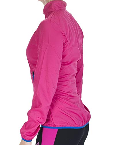 Foxter Women Running Windbreaker Jacket Cycling, Hiking, Fitness, Exercise, Warmup Jacket Lightweight Wind Jacket (Pink, Small)